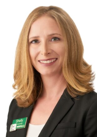 Bank executive headshot.