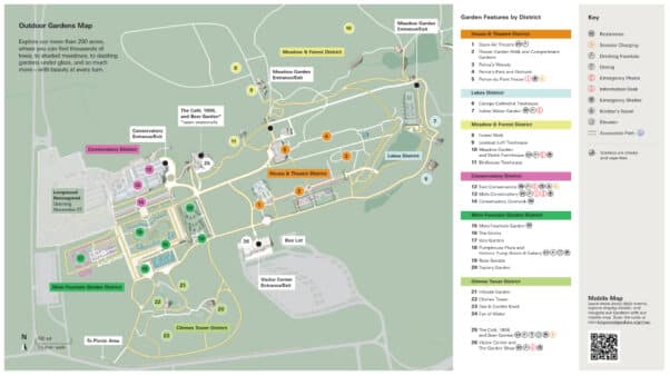 Longwood Gardens Map