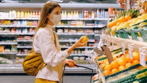 woman shopping in a supermarket