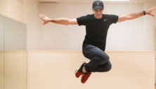 Sam Sinns, a former Disney dancer, performs at his Newtown Square dance studio, Twirl.