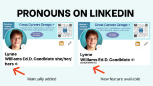 Pronouns on LinkedIn