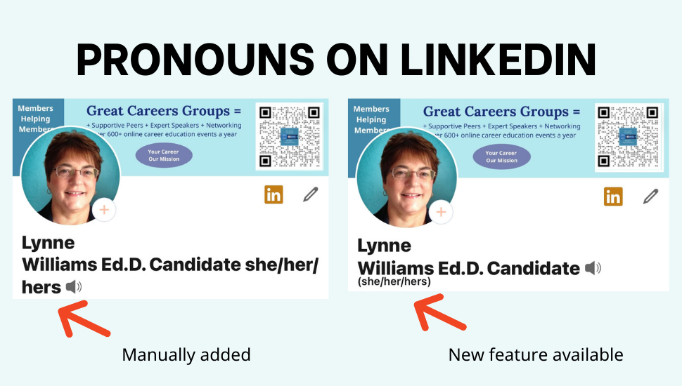 Pronouns on LinkedIn