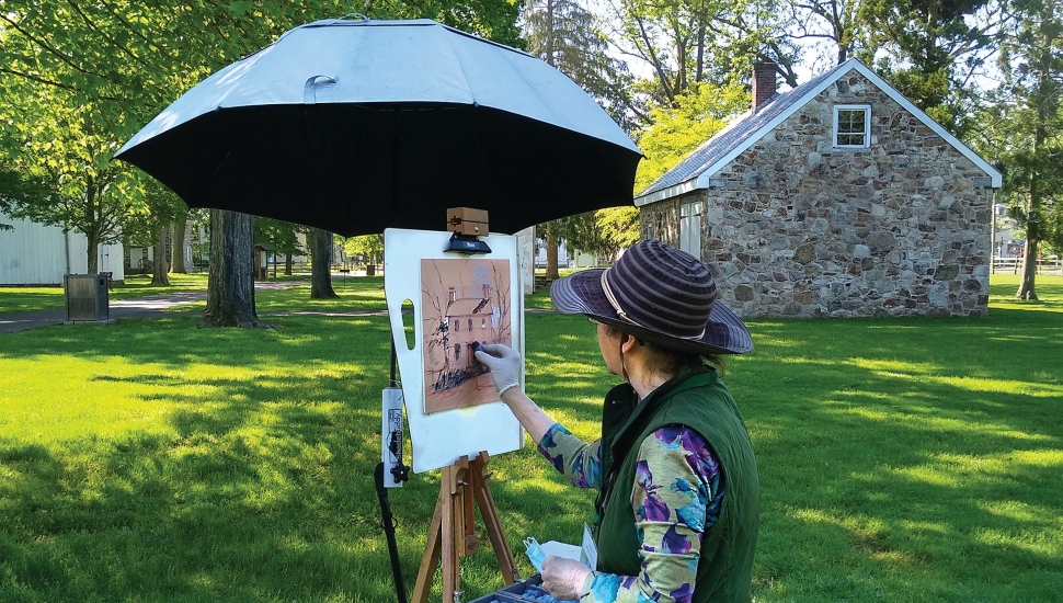 Art Outdoors: Newtown and Yardley Boroughs to Be Captured on Canvas