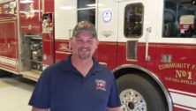 Riegelsville firefighter Joel Roney