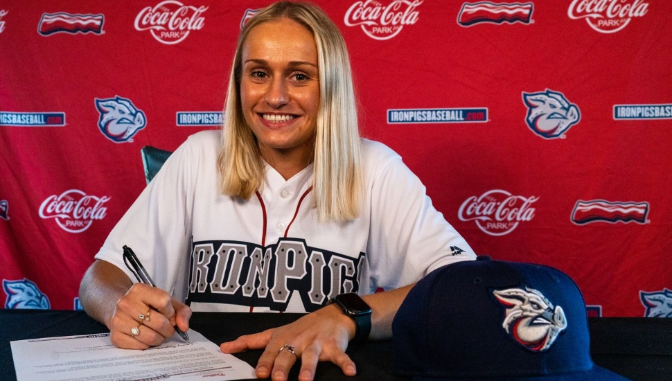 Carley Barjaktarovich IronPigs shortstop
