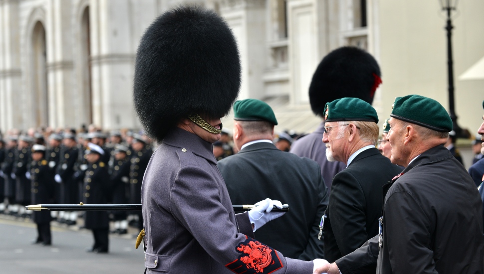 GSM Bill Mott greets guests of the Royal Wedding.