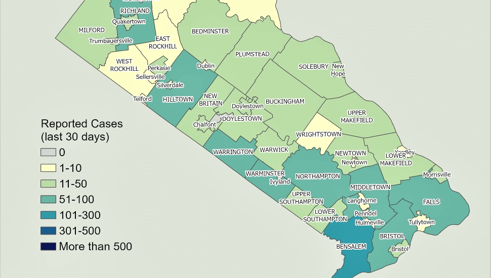 Bucks County COVID-19 Cases
