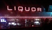 neon liquor sign