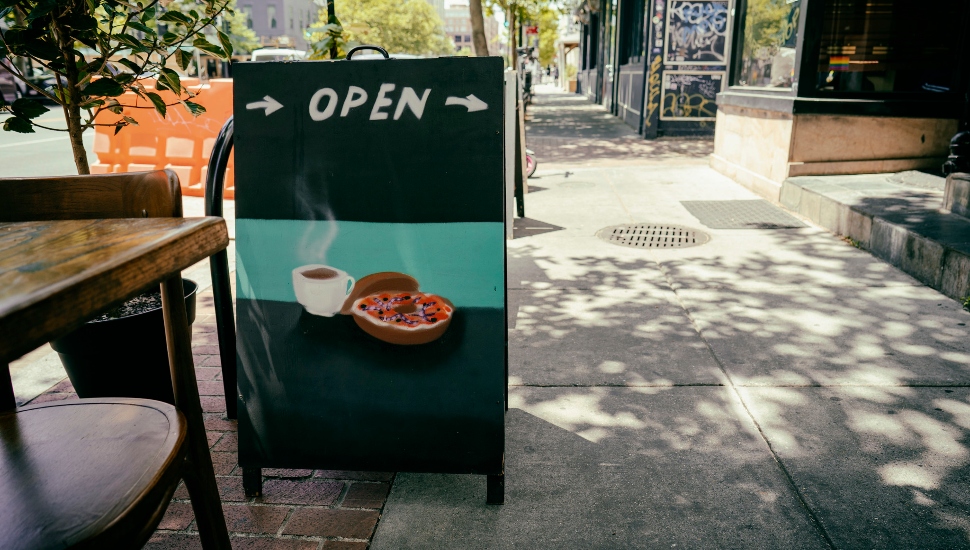 coffee shop sign