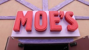The sign for Moe's Tavern from 'The Simpsons'