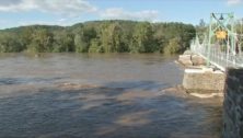 Post-Ida flooding of the Delaware River