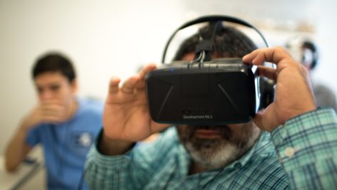 man with vr goggles