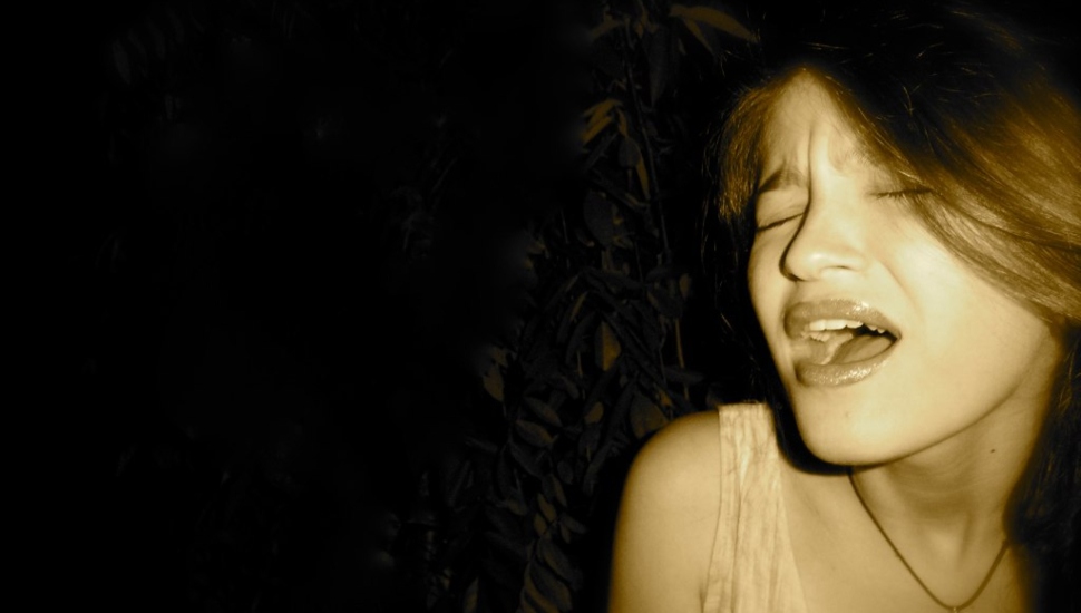 girl wincing