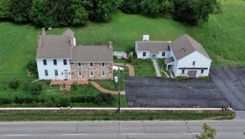 aerial view of inn