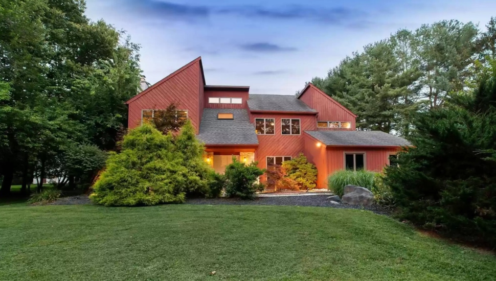 house with lawn