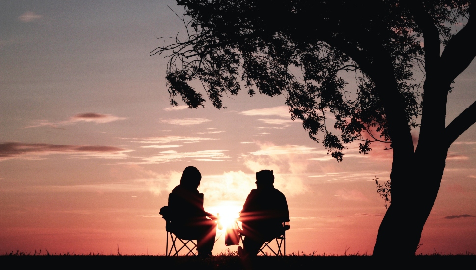 couple at sunset