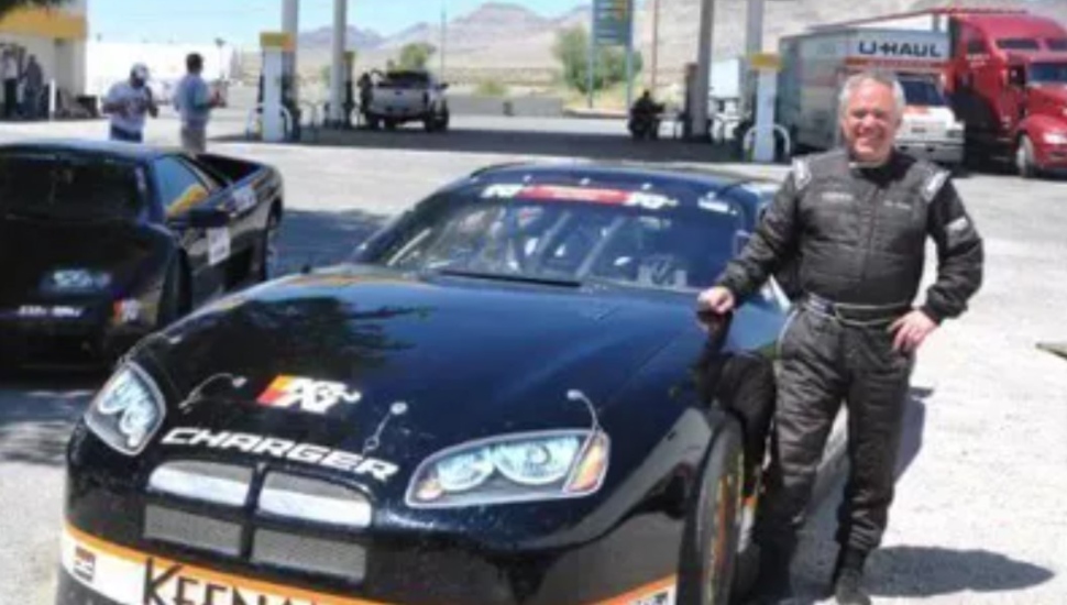 man with car