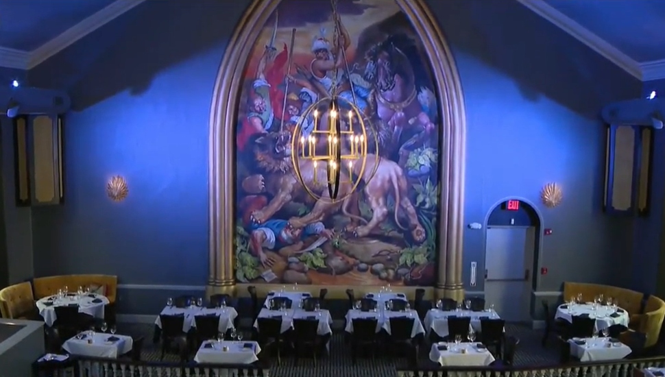 restaurant in a church