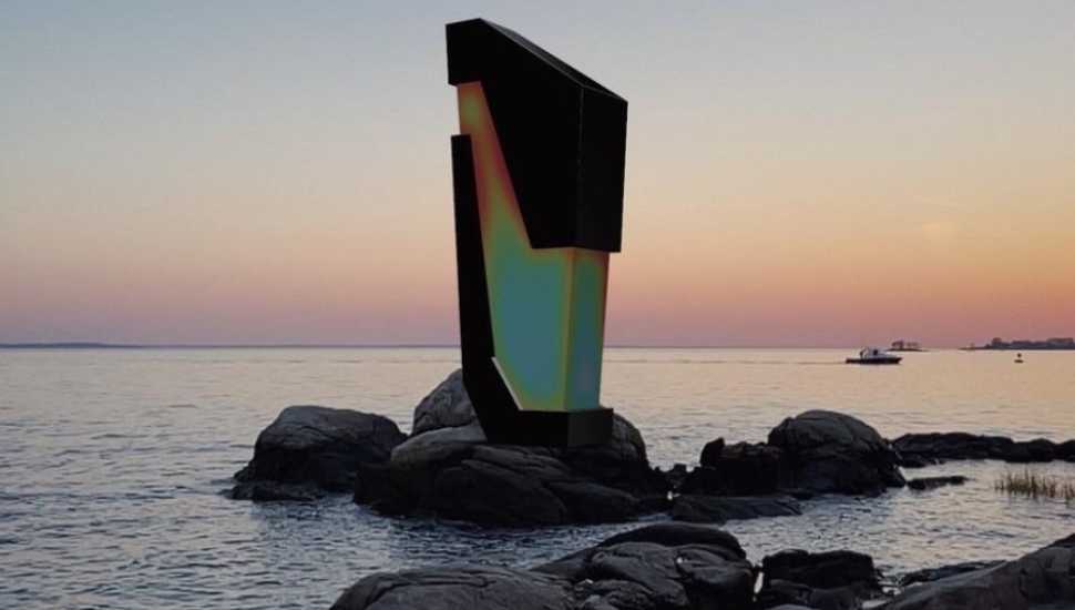 monolith in the ocean