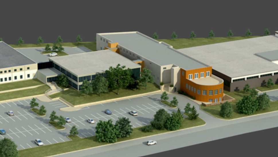 artist's rendition of a building