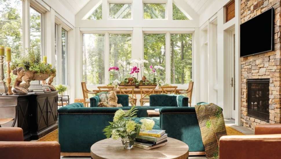 room with windows