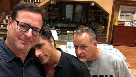 Bob Saget and John Stamos and Dave Coulier