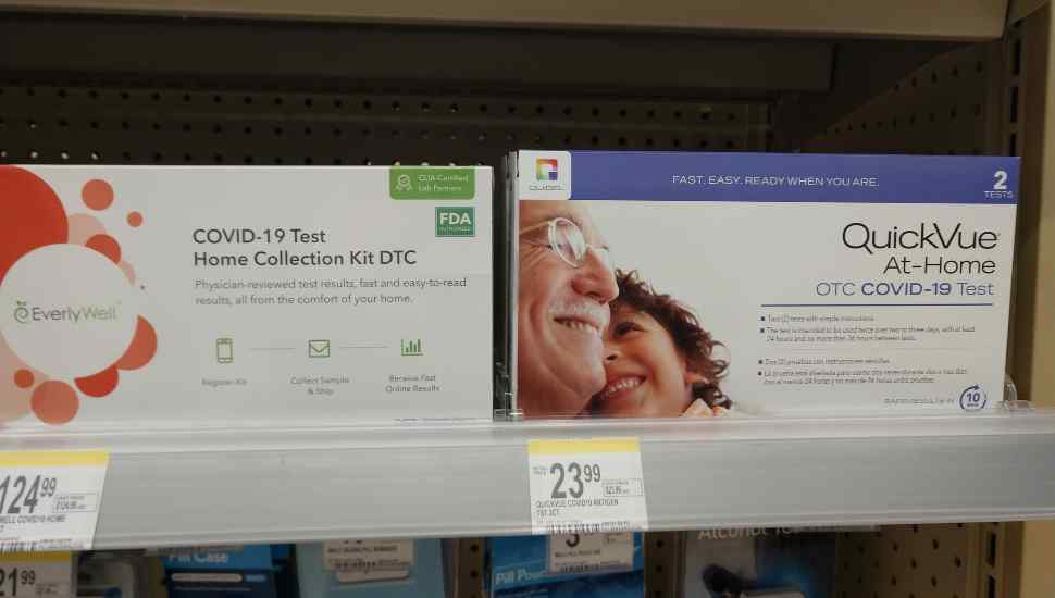 boxes on a shelf