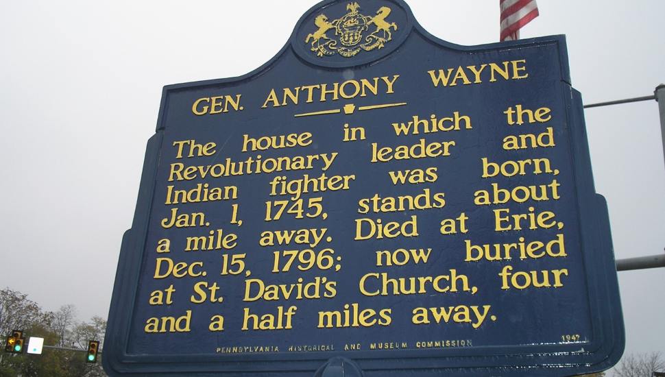 historical marker in paoli