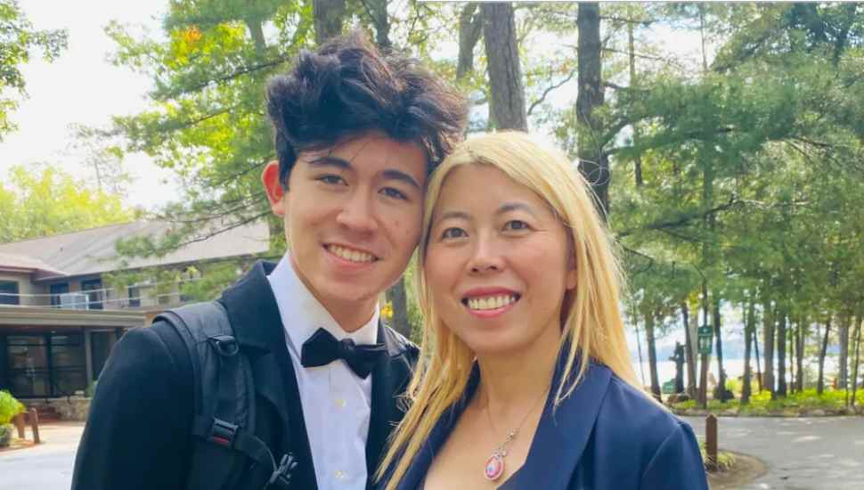 mother and son