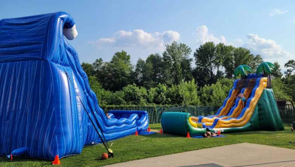 Falls Township Couple Is Floating on Air With Pandemic-Inspired Inflatable Amusement Business