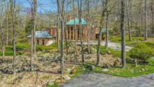 house amid trees