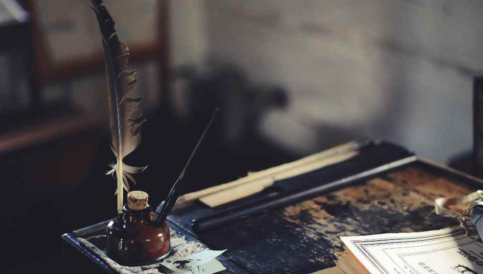 inkpot and quill
