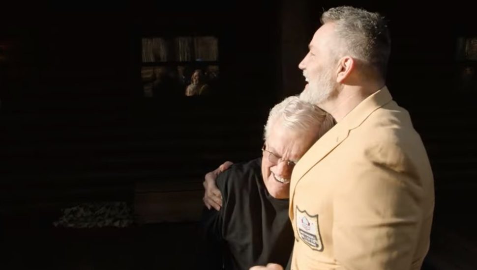 Tears Flow in Video of Dick Vermeil Learning of Hall of Fame Induction at His East Fallowfield Home