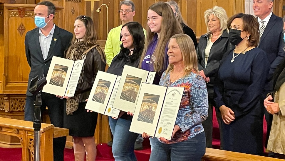 Four ‘Sheroes’ Honored for Their Help at Drexel Hill Helicopter Crash Site