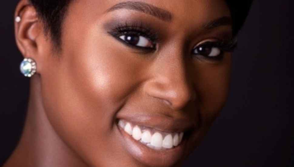 black woman smiling