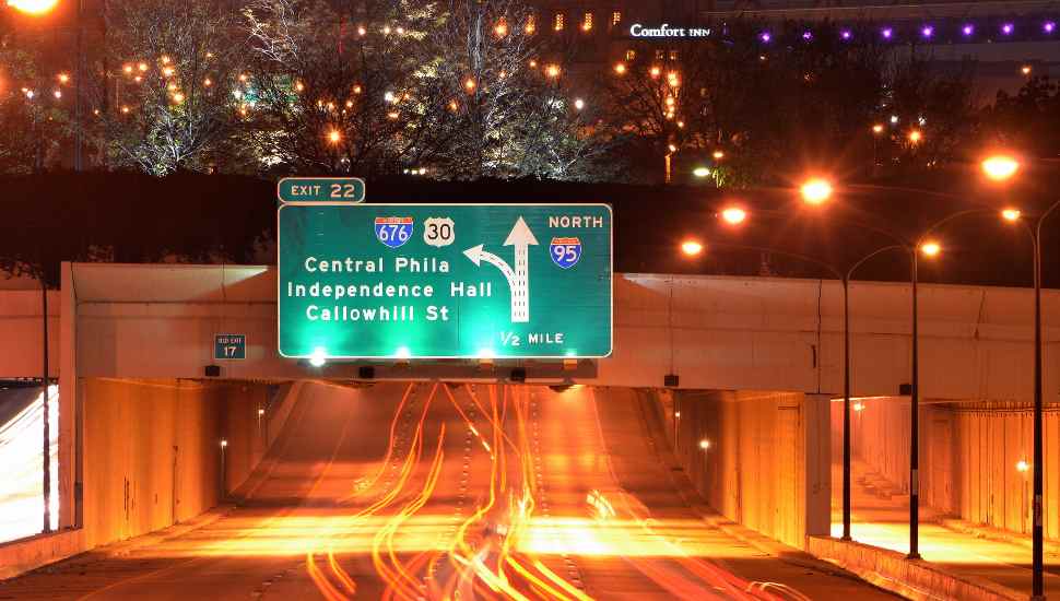 highway at night