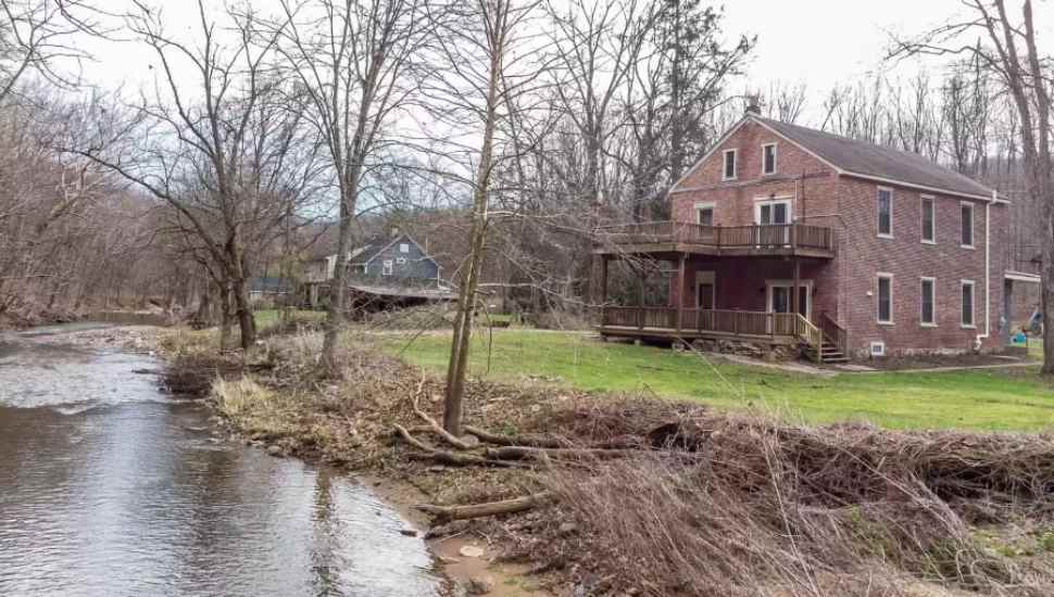 house by creek