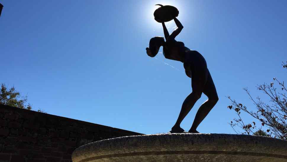 statue in sun