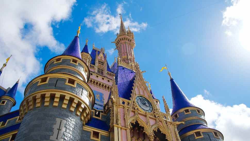castle against a blue sky