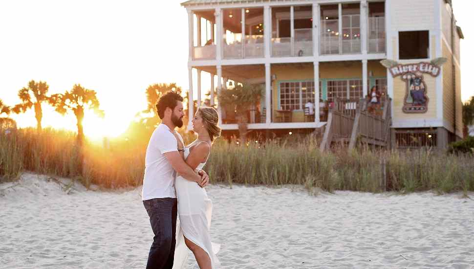 couple on beach