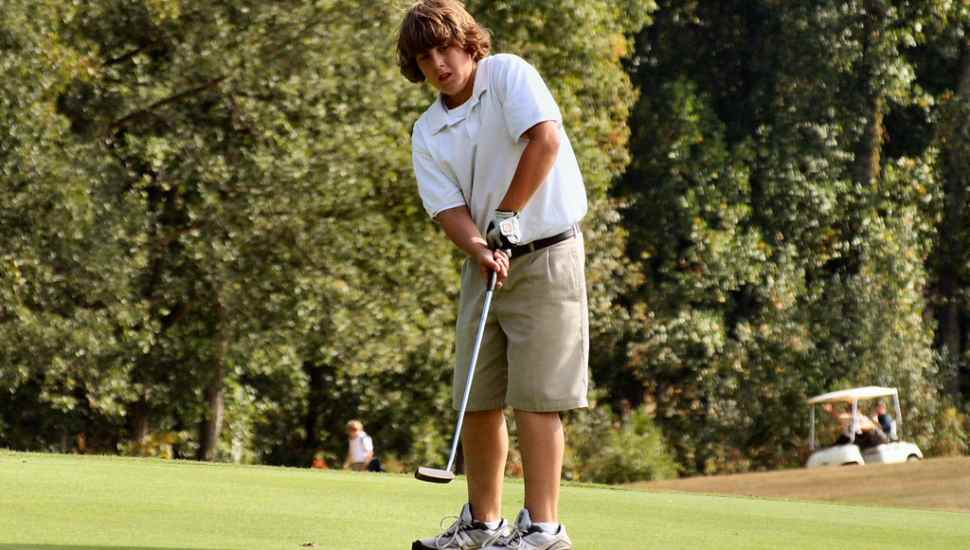 teenage golfer