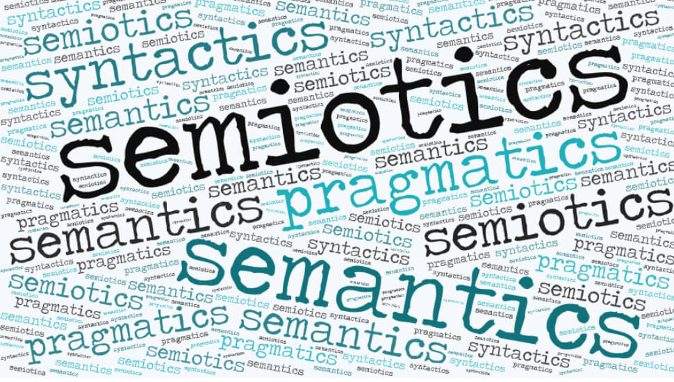 Semiotics word cloud