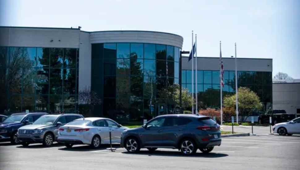 building with parking lot