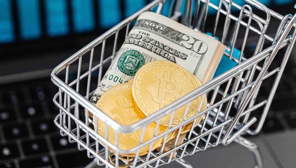 cart with money