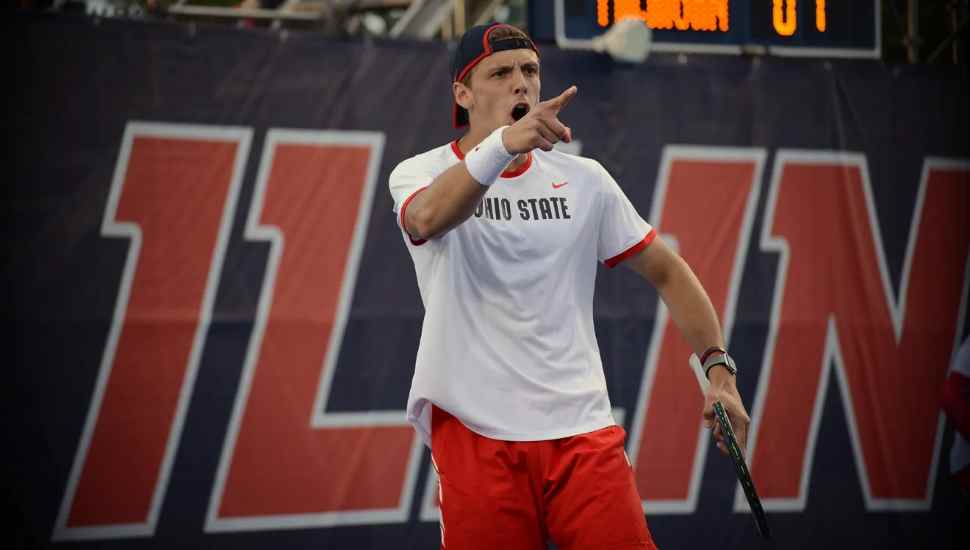 Ohio State Men’s Tennis Player from Richboro Consoles Himself with High-Profile Quarterfinals Win
