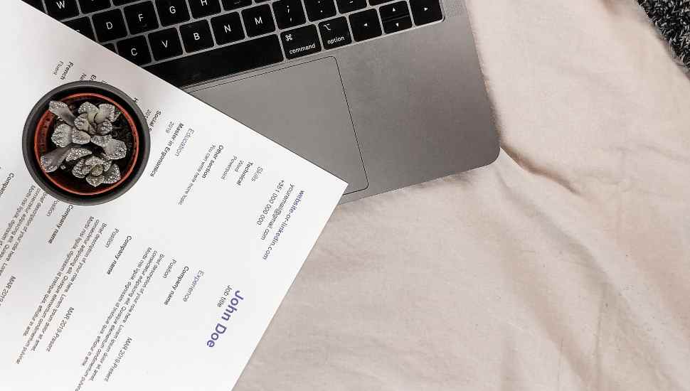 paper on a keyboard