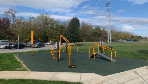 The pocket gym set up in Shippensburg.