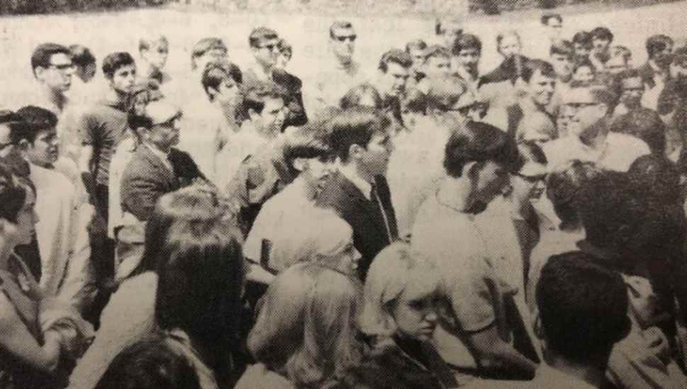 students outside