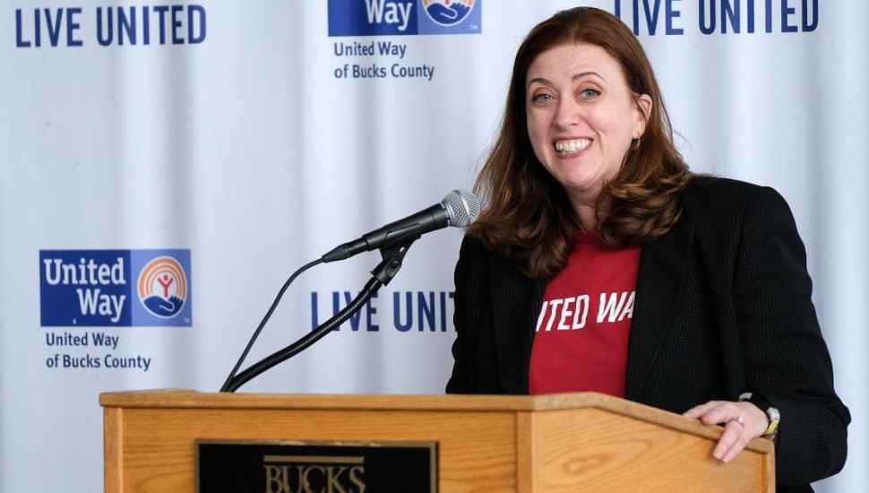 woman at podium