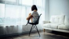 woman in a chair